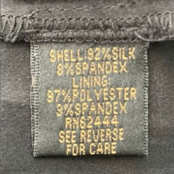 Nicole Miller Cut-Out Blouse Black Silk Sleeveless Back Zipper High Neck S - Picture 5 of 6